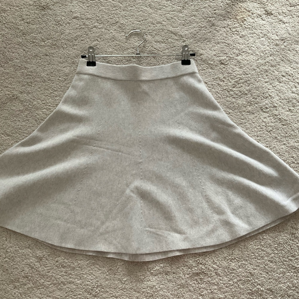 Club Monaco Light Beige A-Line Skirt